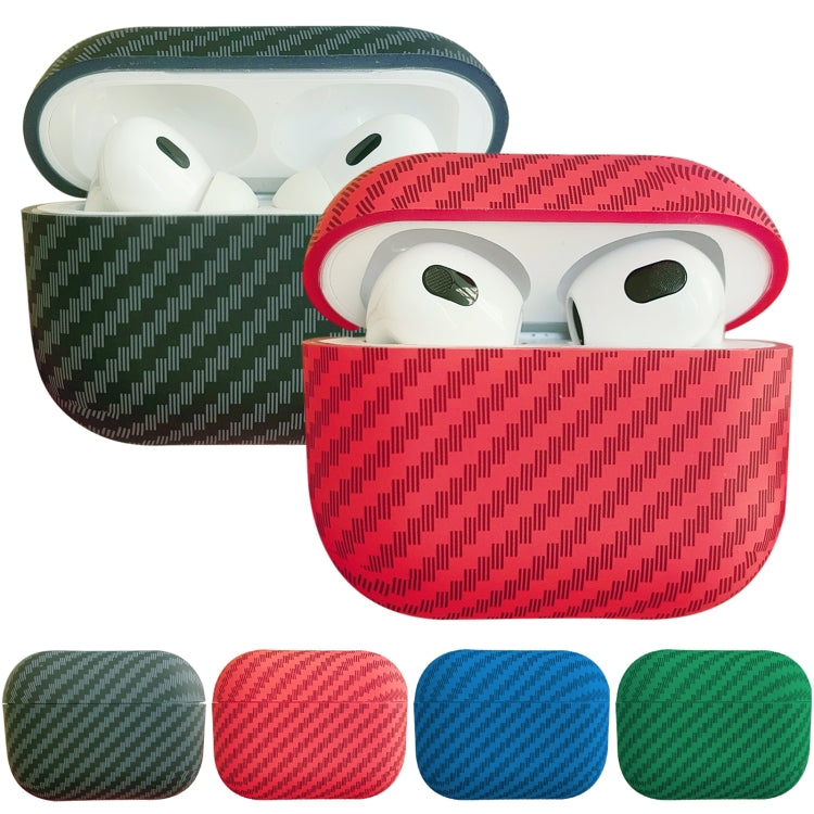 For AirPods Pro 2 Carbon Fiber TPU Frosted Earphone Protective Case