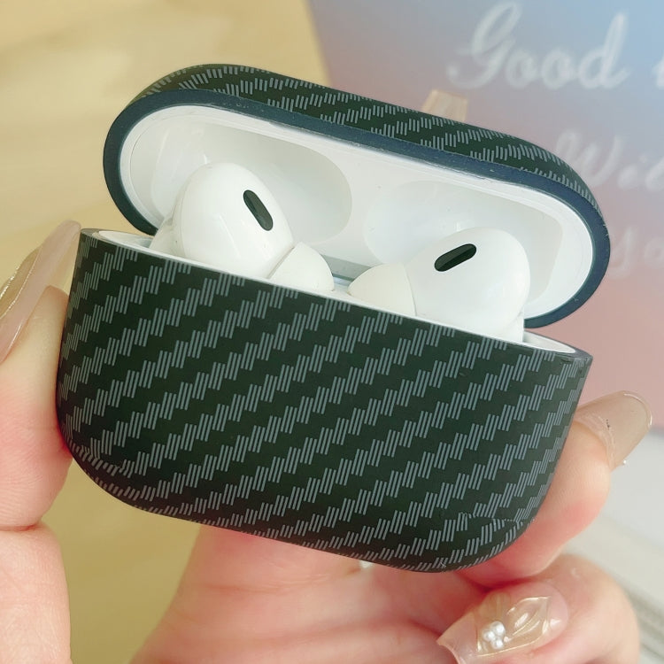 For AirPods Pro 2 Carbon Fiber TPU Frosted Earphone Protective Case