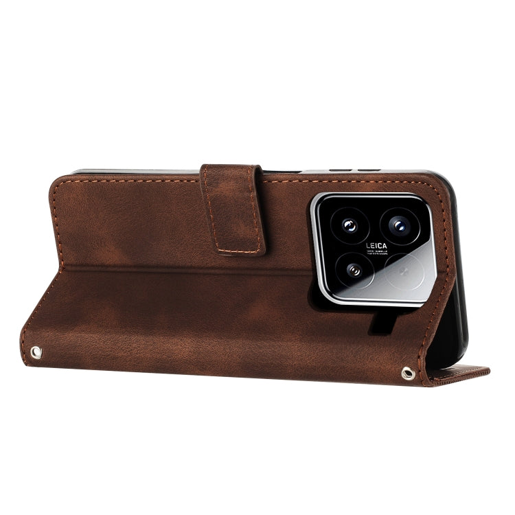 For Xiaomi 15 Dream Triangle Leather Phone Case with Lanyard
