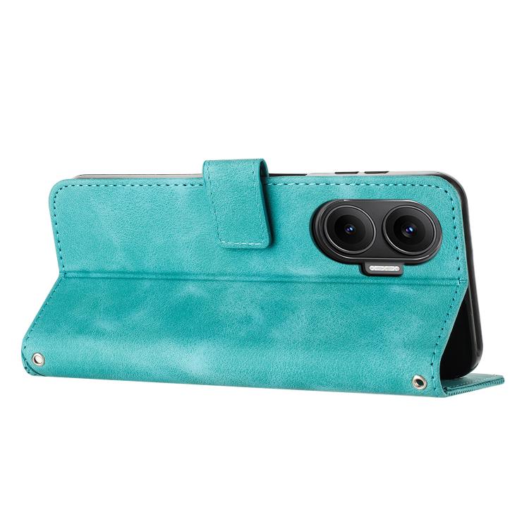 For Xiaomi Poco F7 Dream Triangle Leather Phone Case with Lanyard