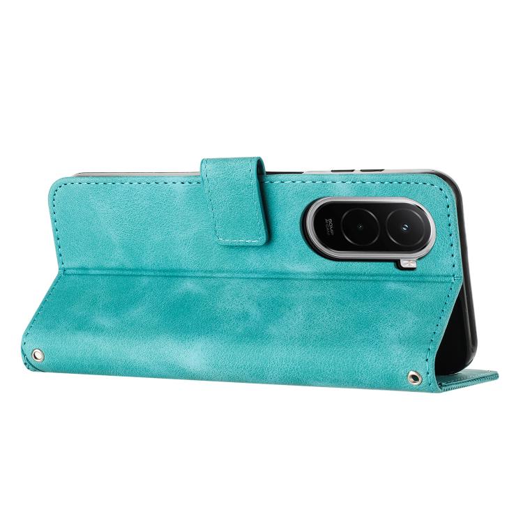 For Xiaomi Poco M7 4G 169mm Dream Triangle Leather Phone Case with Lanyard