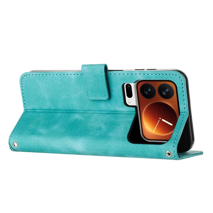 For Xiaomi 17 Pro Max Dream Triangle Leather Phone Case with Lanyard