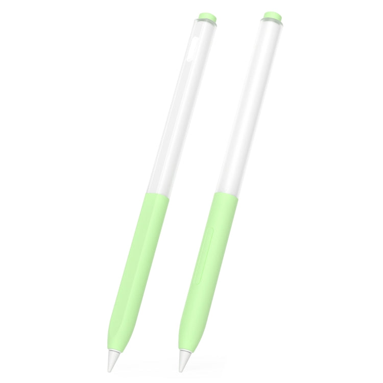 For vivo Pencil 2S / iQOO Pencil2s 2pcs/Set Transparent Jelly Series Stylus Pen Silicone Protective Cover