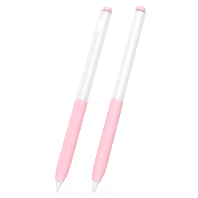 For vivo Pencil 2S / iQOO Pencil2s 2pcs/Set Transparent Jelly Series Stylus Pen Silicone Protective Cover