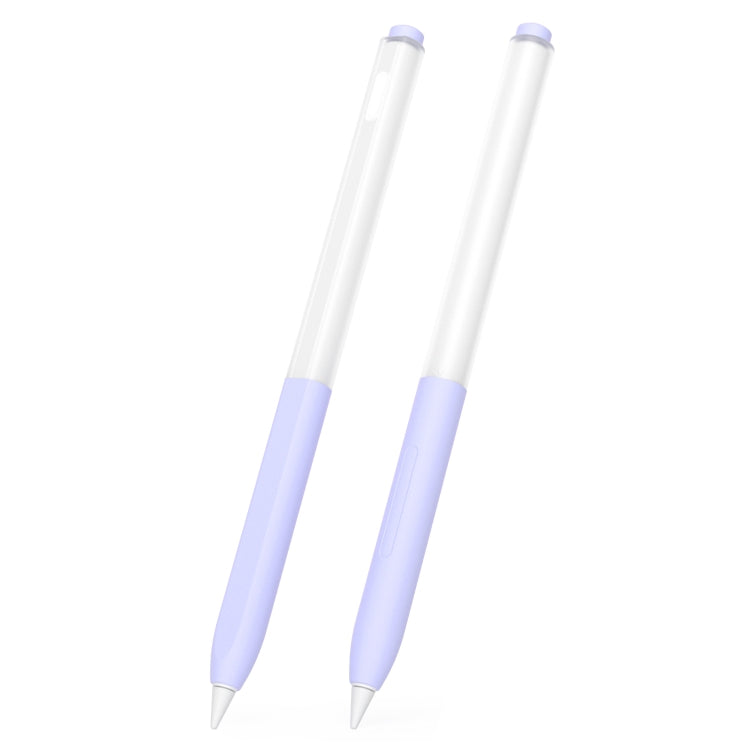 For vivo Pencil 2S / iQOO Pencil2s 2pcs/Set Transparent Jelly Series Stylus Pen Silicone Protective Cover
