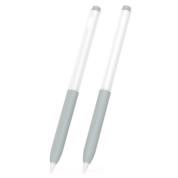 For vivo Pencil 2S / iQOO Pencil2s 2pcs/Set Transparent Jelly Series Stylus Pen Silicone Protective Cover