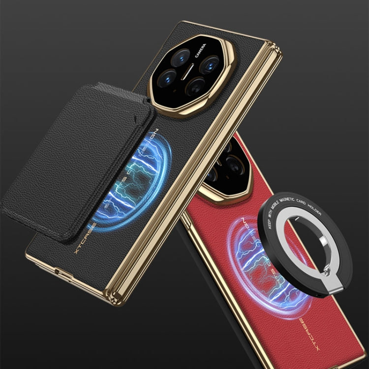 For Huawei Mate XT Ultimate Design GKK Phantom Leather MagSafe Frame Phone Case
