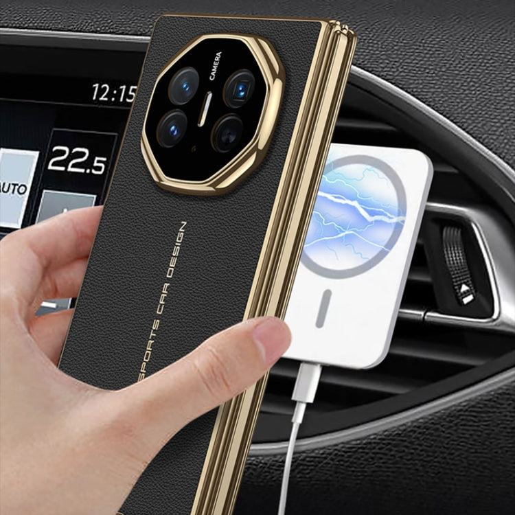 For Huawei Mate XT Ultimate Design GKK Phantom Leather MagSafe Frame Phone Case