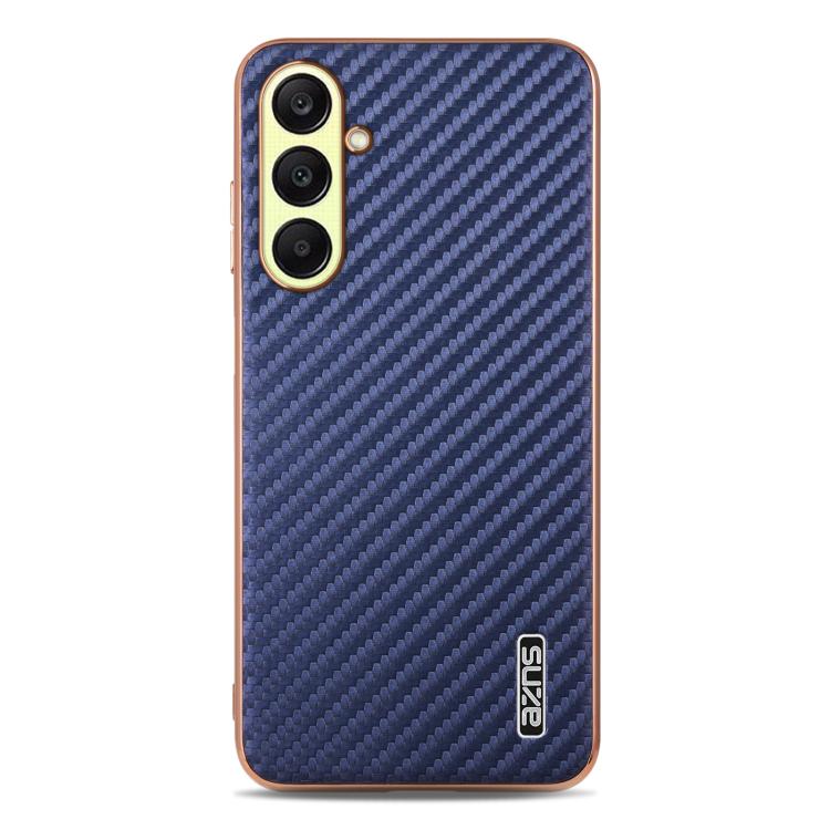 For Samsung Galaxy A26 5G AZNS Electroplated Edge Carbon Fiber Texture Phone Case