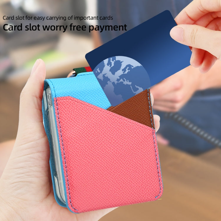 For Samsung Galaxy Z Flip6 / Flip7 FE VIETAO Metal Ring Card Slot PU Phone Case