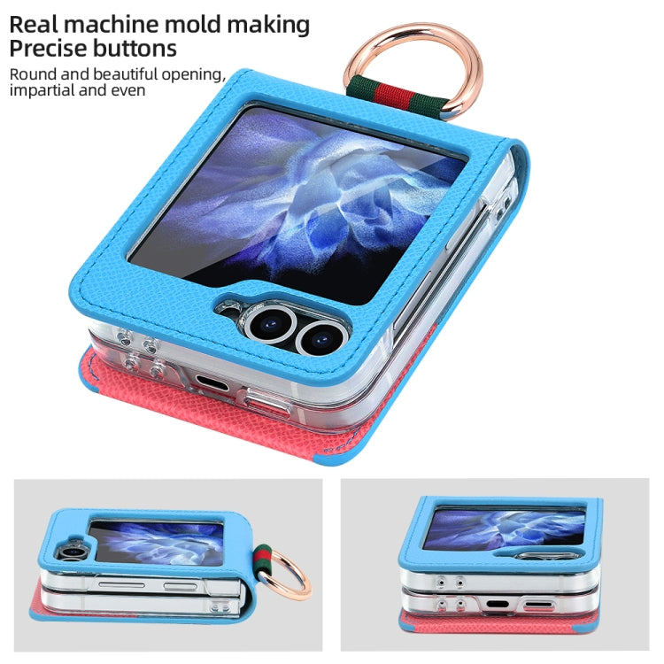 For Samsung Galaxy Z Flip6 / Flip7 FE VIETAO Metal Ring Card Slot PU Phone Case