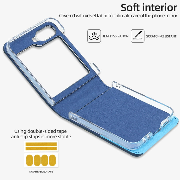 For Samsung Galaxy Z Flip6 / Flip7 FE VIETAO Metal Ring Card Slot PU Phone Case
