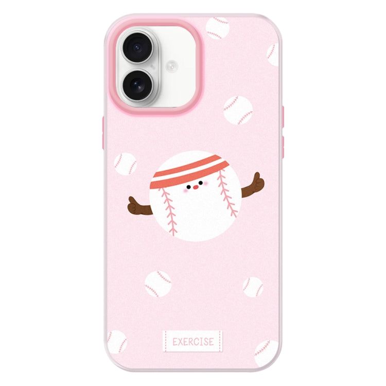 For iPhone 16 Plus Skin Feeling Jelly TPU Hybrid PC Phone Case