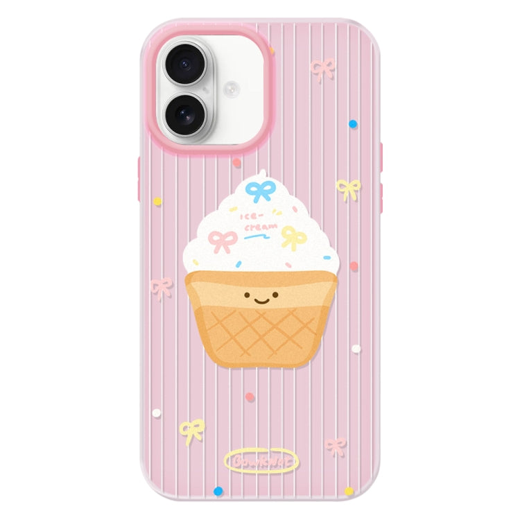 For iPhone 16 Plus Skin Feeling Jelly TPU Hybrid PC Phone Case