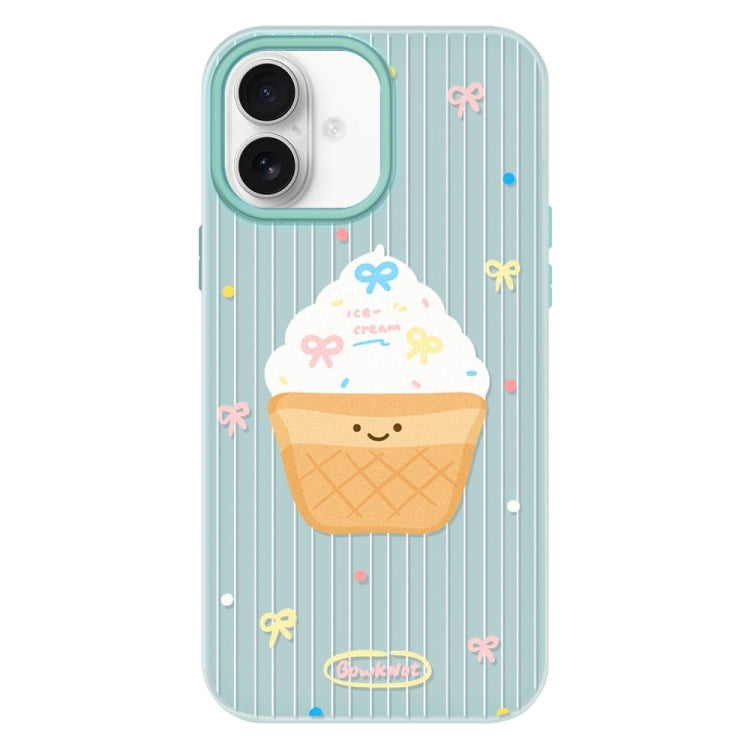 For iPhone 16 Skin Feeling Jelly TPU Hybrid PC Phone Case