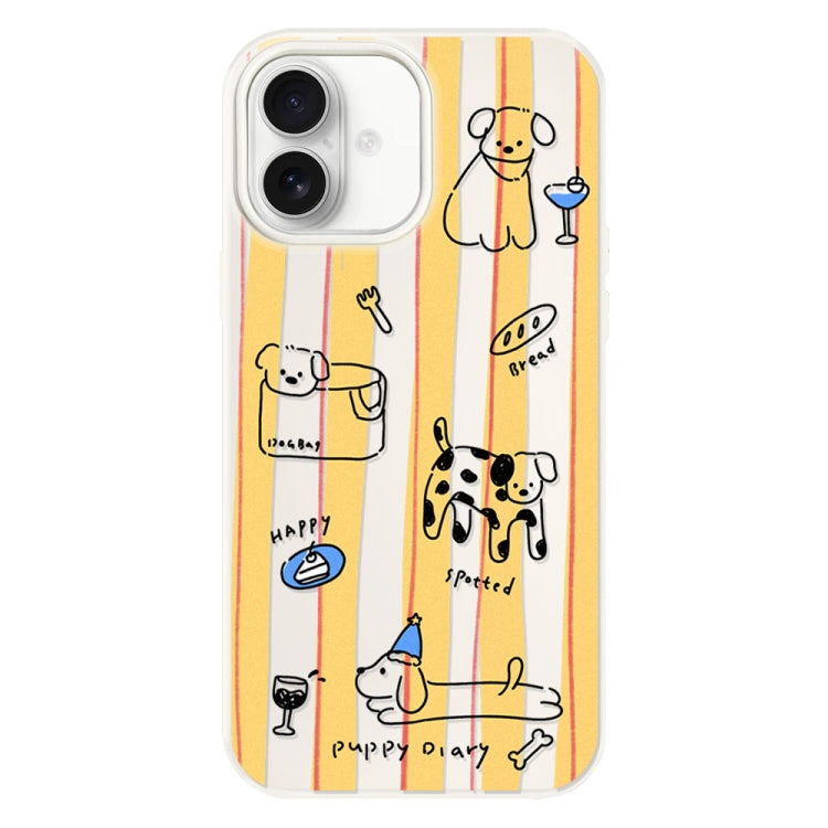 For iPhone 16 Skin Feeling Jelly TPU Hybrid PC Phone Case