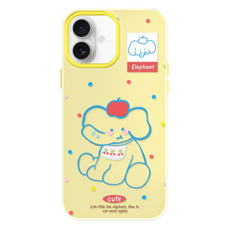 For iPhone 16 Skin Feeling Jelly TPU Hybrid PC Phone Case