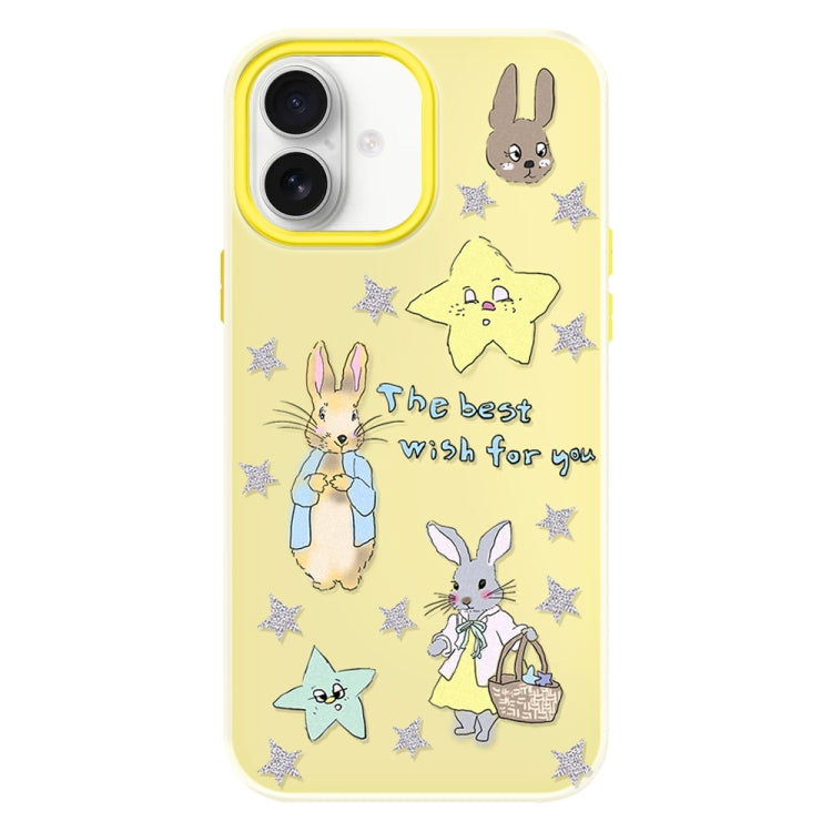 For iPhone 16 Skin Feeling Jelly TPU Hybrid PC Phone Case