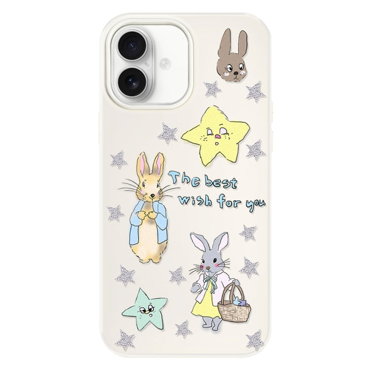For iPhone 16 Skin Feeling Jelly TPU Hybrid PC Phone Case