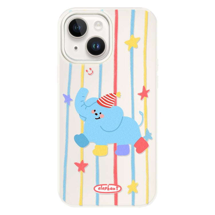 For iPhone 15 Plus Skin Feeling Jelly TPU Hybrid PC Phone Case