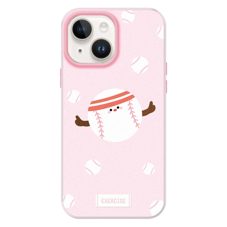 For iPhone 15 Skin Feeling Jelly TPU Hybrid PC Phone Case