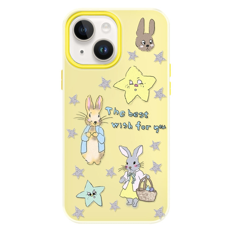 For iPhone 15 Skin Feeling Jelly TPU Hybrid PC Phone Case