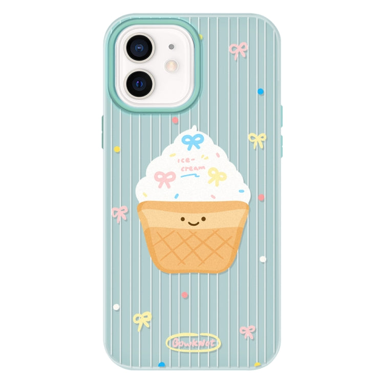 For iPhone 12 Skin Feeling Jelly TPU Hybrid PC Phone Case