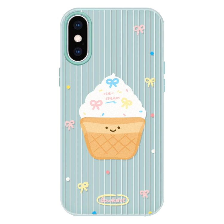 For iPhone X / XS Skin Feeling Jelly TPU Hybrid PC Phone Case