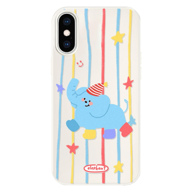 For iPhone X / XS Skin Feeling Jelly TPU Hybrid PC Phone Case