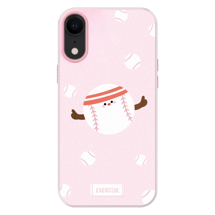 For iPhone XR Skin Feeling Jelly TPU Hybrid PC Phone Case