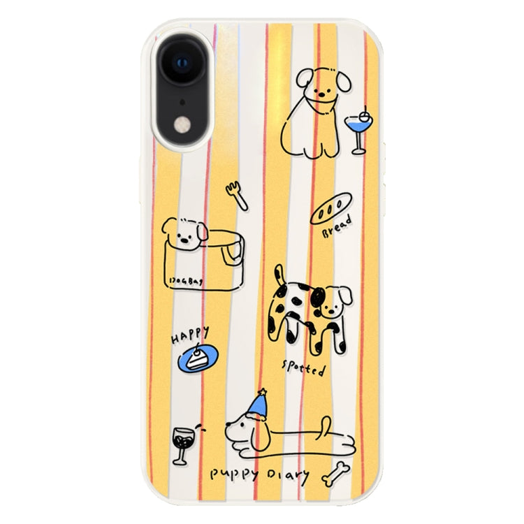 For iPhone XR Skin Feeling Jelly TPU Hybrid PC Phone Case