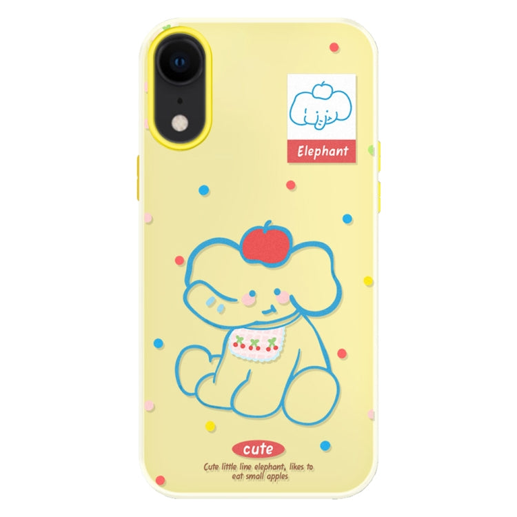 For iPhone XR Skin Feeling Jelly TPU Hybrid PC Phone Case