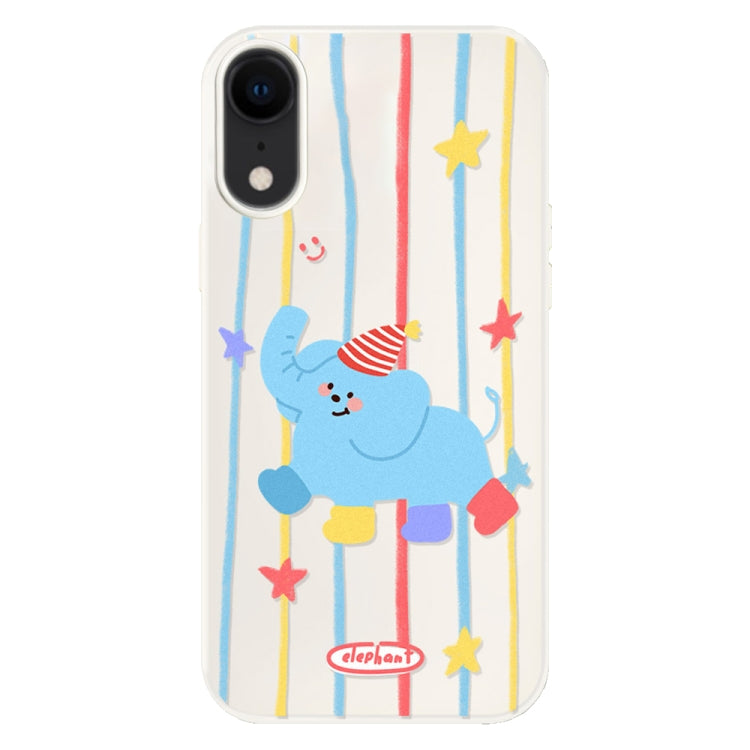 For iPhone XR Skin Feeling Jelly TPU Hybrid PC Phone Case