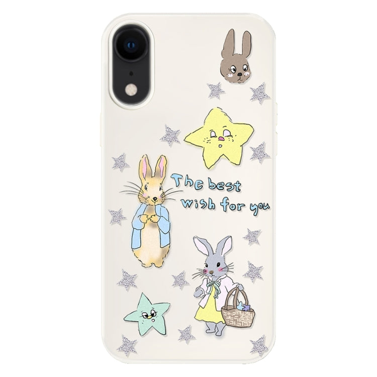 For iPhone XR Skin Feeling Jelly TPU Hybrid PC Phone Case