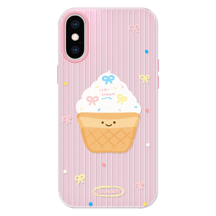 For iPhone XS Max Skin Feeling Jelly TPU Hybrid PC Phone Case