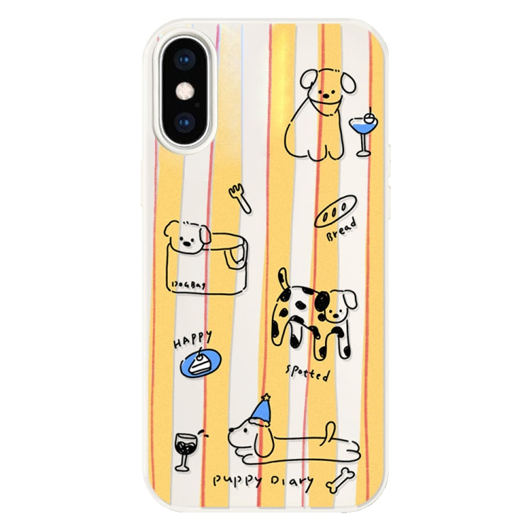 For iPhone XS Max Skin Feeling Jelly TPU Hybrid PC Phone Case