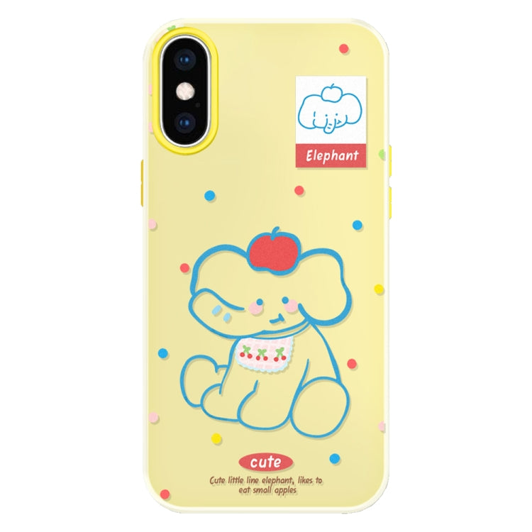 For iPhone XS Max Skin Feeling Jelly TPU Hybrid PC Phone Case