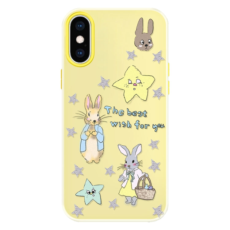 For iPhone XS Max Skin Feeling Jelly TPU Hybrid PC Phone Case