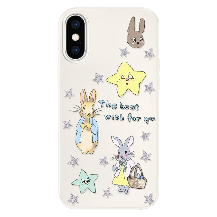 For iPhone XS Max Skin Feeling Jelly TPU Hybrid PC Phone Case