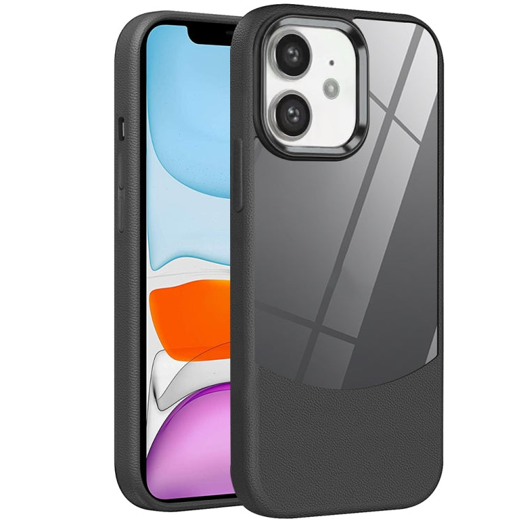 For iPhone 11 Litchi Texture TPU Hybrid Acrylic Phone Case