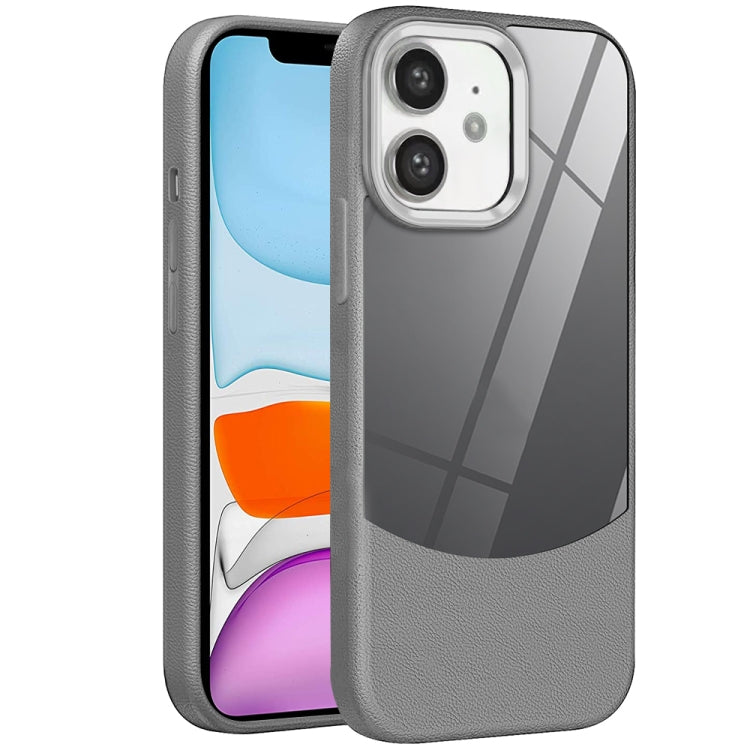 For iPhone 11 Litchi Texture TPU Hybrid Acrylic Phone Case