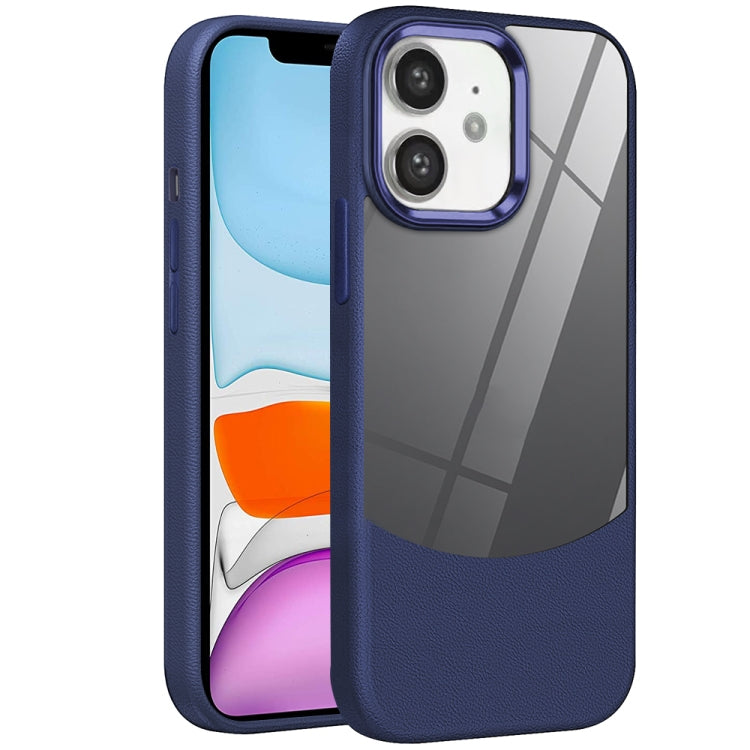 For iPhone 11 Litchi Texture TPU Hybrid Acrylic Phone Case