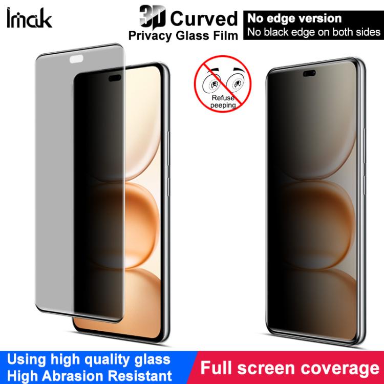 For Honor Power 5G imak No Edge Version 3D Curved Privacy Full Screen Tempered Glass Film