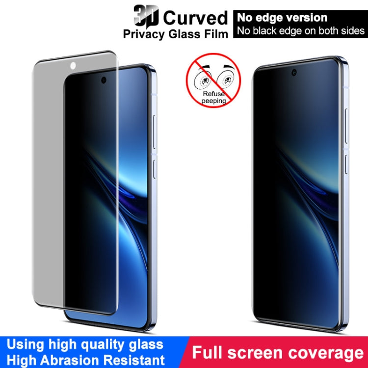 For vivo X200 5G imak No Edge Version 3D Curved Privacy Full Screen Tempered Glass Film