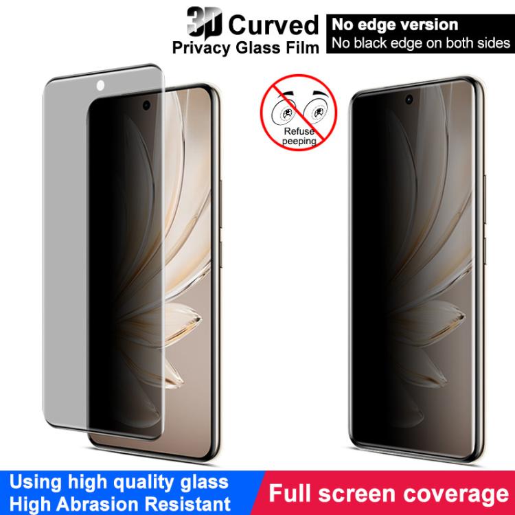 For vivo S20 Pro imak No Edge Version 3D Curved Privacy Full Screen Tempered Glass Film