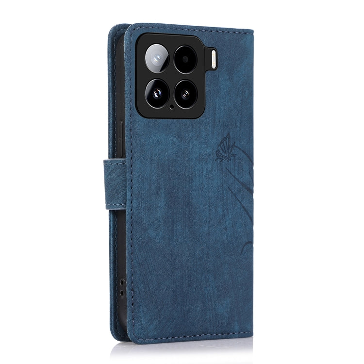 For Xiaomi 15 Orchid Butterfly Embossed Leather Phone Case