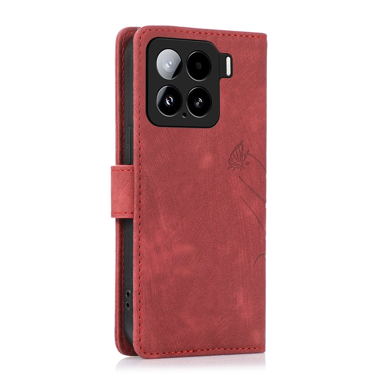 For Xiaomi 15 Pro Orchid Butterfly Embossed Leather Phone Case
