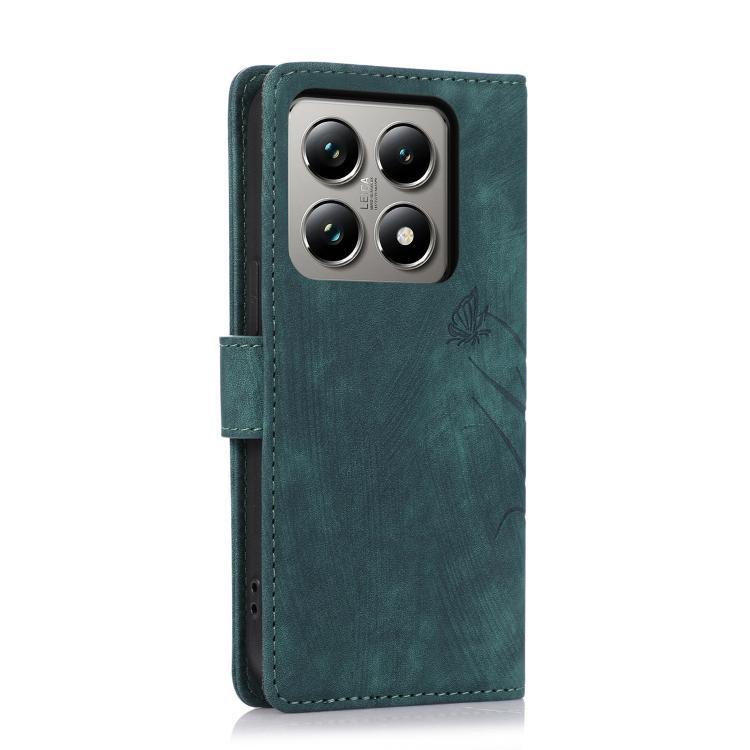 For Xiaomi 14T Orchid Butterfly Embossed Leather Phone Case