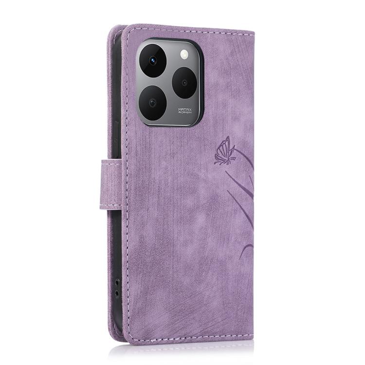 For Xiaomi 15T 5G Orchid Butterfly Embossed Leather Phone Case