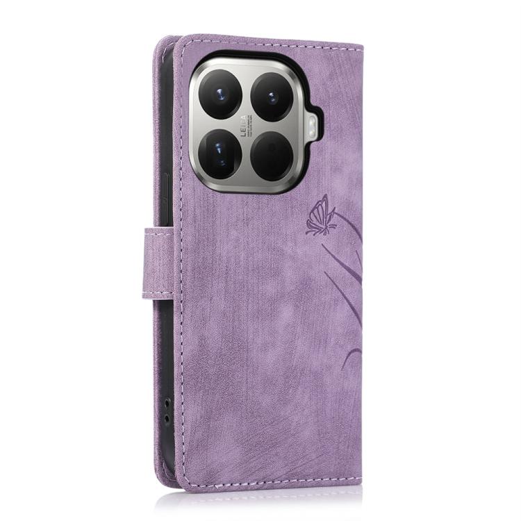 For Xiaomi 15T Pro 5G Orchid Butterfly Embossed Leather Phone Case